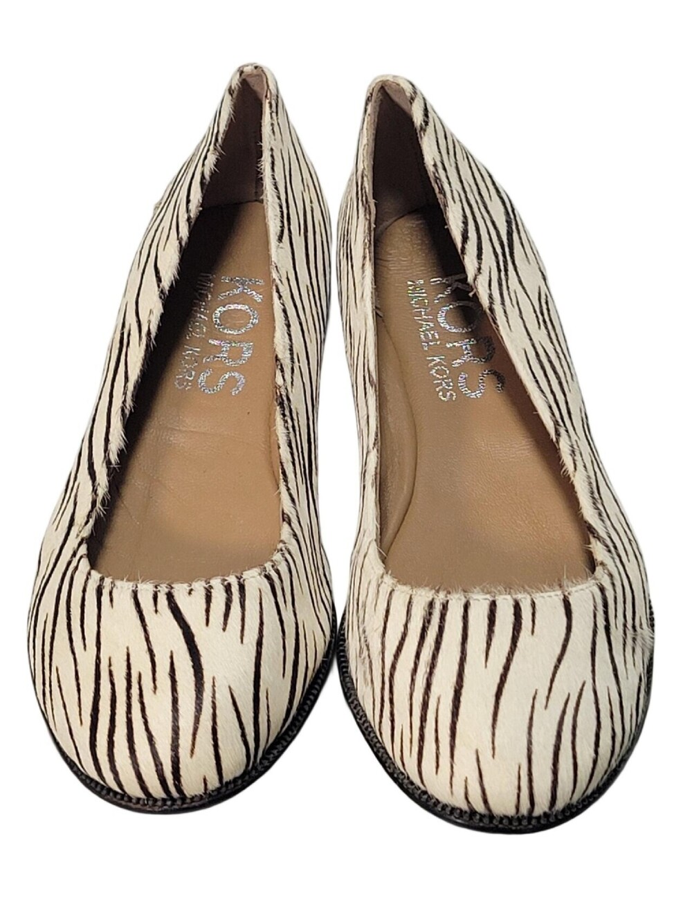 Michael Kors Women's Zebra Print Flats Loafers Shoes Size 6M